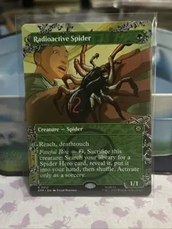 MTG Radioactive Spider 212 Rare Borderless Marvel Spider-Man - Image 1