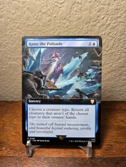 Raise the Palisade (Extended Art) MTG Commander The Lord of the Rings - Image 1