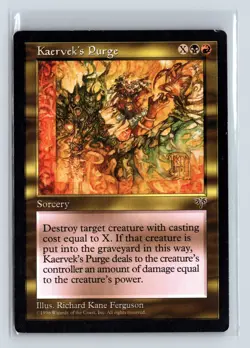 KAERVEK'S PURGE - MTG Magic the Gathering Card - Mirage - Uncommon - Image 1