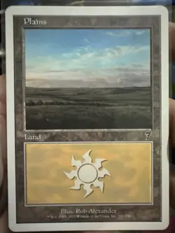Magic the Gathering MTG Seventh Edition 2001 Card | Plains 342/350 - Image 1