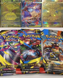 3x Pokemon Mega Evolution Sleeved Booster Packs NEW SEALED (LOT OF 3) Pokemon - Image 1