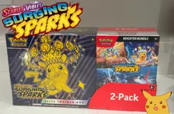 Pokemon Surging Sparks Elite Trainer Box & Booster Bundle Costco Factory Sealed - Image 1