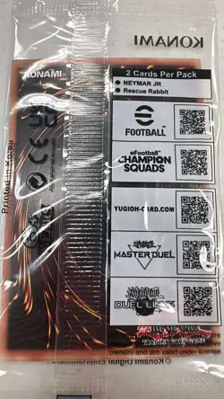 Rescue Rabbit + Neymar Jr - 2025 eFootball Promo Set - Yugioh OTS - Image 2