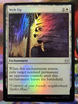MTG Web Up Foil Marvel’s Spider-Man NM Magic: The Gathering Card - Image 1
