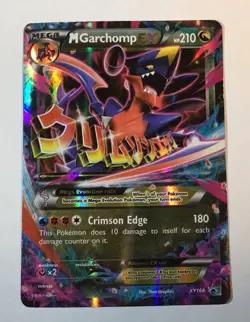 Pokemon M Garchomp EX Black Star Promos Holo Card XY168 MP/HP - Image 1