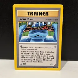 Pokemon TCG Focus Band Neo Genesis 1st Edition Rare Card 86/111 - Image 1