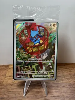 Riolu Mega Evolution ETB Pokemon Card Promo 010 Sealed - Image 1