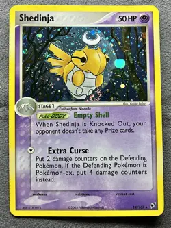 Pokemon TCG Shedinja EX Deoxys Holo Rare Card 14/107 NM - Image 1