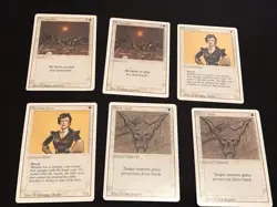 Mtg Revised White Card Lot 32 Cards-Armageddon,Savannah Lions.Played - Image 2