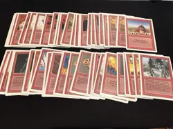 Mtg Revised Red Card Lot 53 Cards-Shivan Dragon,Goblin King. Played - Image 1