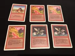 Mtg Revised Red Card Lot 53 Cards-Shivan Dragon,Goblin King. Played - Image 2