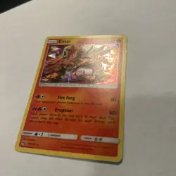 Pokemon TCG Lost Thunder - Entei #47/214 - Cracked Ice Holo Rare Card - Image 3