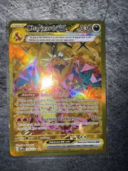 Pokemon TCG Charizard EX Holo Card Sv03: Obsidian Flames 228/197 - Image 1