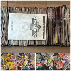 Large Overpower Card Game Lot Marvel / Some DC Approx. 560 Cards Total - Image 1