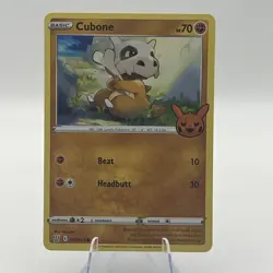 Cubone 069/163 Trick or Trade Regular Pokemon Card - Image 1