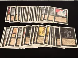 Mtg Revised Black Card Lot 39 Cards-Royal Assassin,Nightmare.Played - Image 1