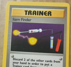 Item Finder 103/130 Rare Non-Holo Base 2 Set Pokemon Trainer Card NM - Image 2