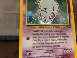 Pokemon LP/LP+ TCG Wobbuffet Neo Discovery 16/75 Holo Unlimited Rare Card - Image 2