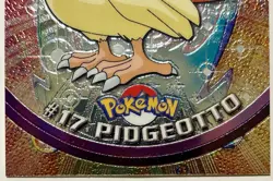 PIDGEOTTO #17, Series 1 - 2000, Topps TV Animation Edition Chrome Pokemon Card - Image 3