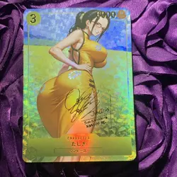 Tashigi ONE PIECE Asian Dress GODDESS ACG Waifu Girl Holo Card - Image 1