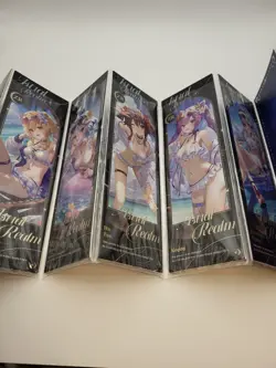 Waifu Ticket Cards - Genshin Impact - Lumine, Furina, Hu Tao, Keqing, Ayaka - Image 1