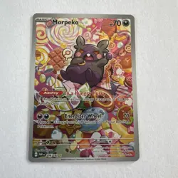 Pokemon TCG Morpeko Paradox Rift 206/182 Holo Illustration Rare Card - Image 1