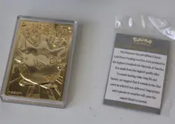 1999 Pokemon TOGEPI 23K GOLD PLATED TRADING CARD Nintendo Burger King Promo VTG - Image 3