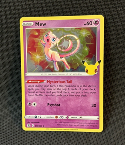 Pokemon Mew Celebrations Holo Rare Card 011/025 2021 TCG - Image 1