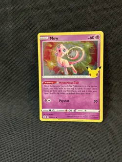 Pokemon Mew Celebrations Holo Rare Card 011/025 2021 TCG - Image 3