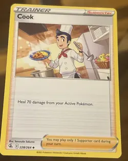 Cook 228/264 Swsh08: Fusion Strike Pokemon Card TCG - Image 1