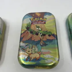 Lot of 5 Pokemon Mini Tins w/ Insert Cards - Charmander, Grookey, Mimikyu, More - Image 4