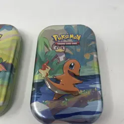Lot of 5 Pokemon Mini Tins w/ Insert Cards - Charmander, Grookey, Mimikyu, More - Image 5