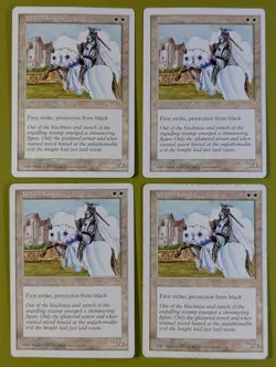 White Knight x4 5th Fifth Edition 4x Playset Magic the Gathering MTG - Image 1