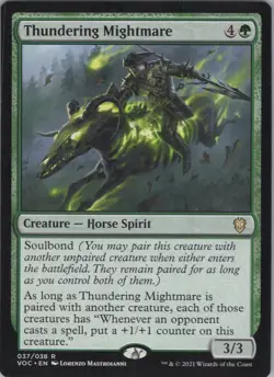 Thundering Mightmare NM Commander: Innistrad: Crimson Vow Magic The Gathering - Image 1
