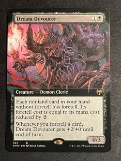 MTG Dream Devourer (Extended Art), NM-Mint, (KHM #352) Regular - Image 1