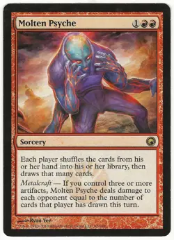 MTG Molten Psyche Scars of Mirrodin Rare LP - Image 1