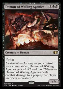 1x Demon of Wailing Agonies Light Play MTG Magic - Kid Icarus - - Image 1