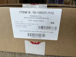 Pokemon TCG SV10.5 Black Bolt Elite Trainer Box CASE (10 ETBs) FACTORY SEALED! - Image 1