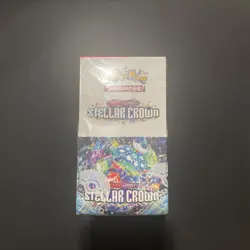 Pokemon TCG Scarlet & Violet Stellar Crown Half Booster Box, 18 Packs, Sealed. - Image 1