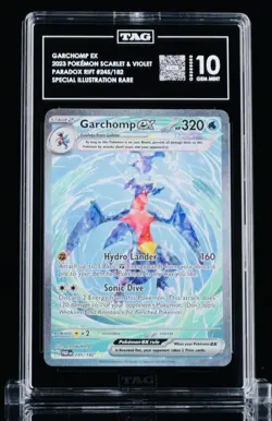 2023 POKEMON PAR EN-PARADOX RIFT SPECIAL ILLUSTRATION RARE GARCHOMP EX TAG 10 - Image 1