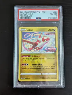 PSA 8 NM Pokemon TCG Latias Sword & Shield SWSH171 Regular Promo Promo - Image 1