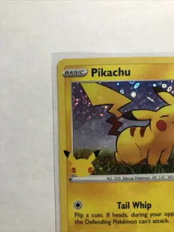 Pikachu Pokemon TCG 25th Anniversary SWSH039 General Mills Holo Promo - Image 3