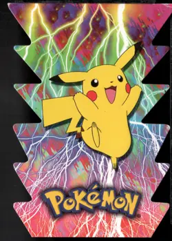2001 Topps Pokemon Topps Johto League Champions Die Cut Embossed #5 Pikachu - Image 1