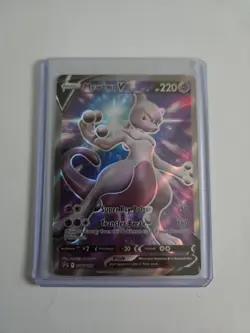 Pokemon GO Mewtwo V SWSH229 Black Star Promo Holo Ultra Rare TCG NM - Image 1