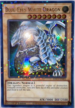 BLUE-EYES WHITE DRAGON | HAC1 - ULTRA PARALLEL RARE 1ST EDITION YuGiOh TCG Card - Image 1