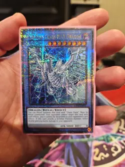 Yugioh! Blue-Eyes Chaos Max Dragon (Alt Art) Quarter Century Secret Rare NM - Image 1