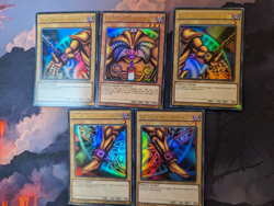 All 5 Pieces of Exodia the Forbidden One Set - YGLD - Ultra Rare - 1st Ed - LP - Image 1