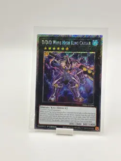 Yu-Gi-Oh! D/D/D Wave High King Caesar RA04-EN290 Plat. Secret Rare 1st Ed. - Image 1