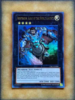 Yugioh Artorigus, King of the Noble Knights CBLZ-EN086 Ultra Rare NM - Image 1
