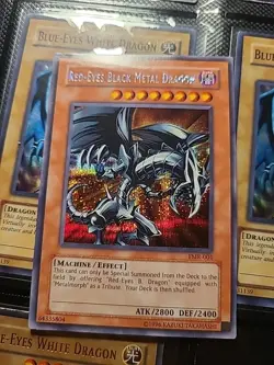Yu-Gi-Oh TCG: Prismatic Secret Rare Red-Eyes Black Metal Dragon FMR-001 - Image 1